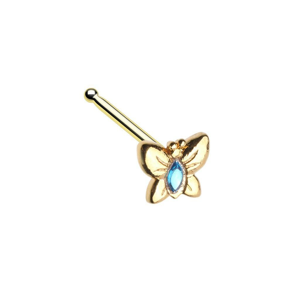 Spread your Wings and Fly Butterfly Nose Stud Ring.