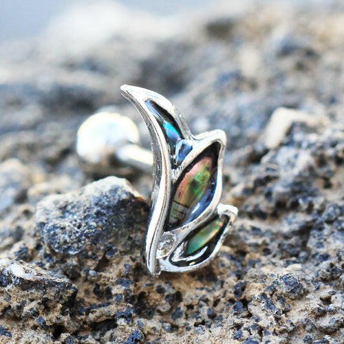 Stainless Steel Abalone Shell Mini Angel Wing - Impulse Piercings