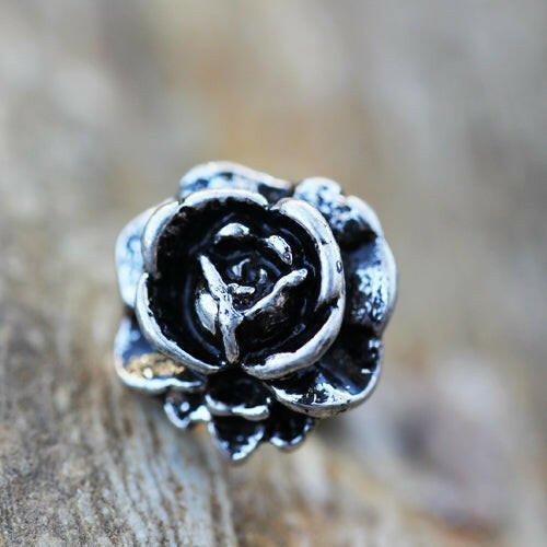 Stainless Steel Antique Rose Cartilage Earring - Impulse Piercings