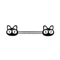 Stainless Steel Black Alley Cat Nipple Bar.