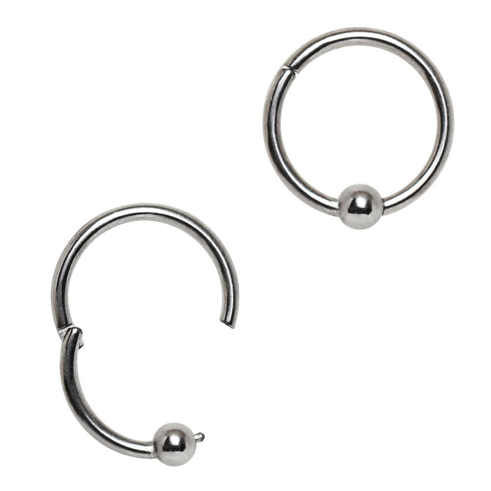 Stainless Steel Captive Bead Clicker Ring.