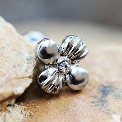 Stainless Steel Charming Wildflower Cartilage Earring - Impulse Piercings