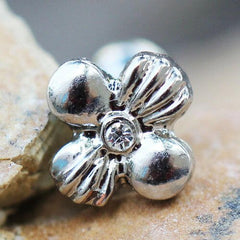 Stainless Steel Charming Wildflower Cartilage Earring - Impulse Piercings