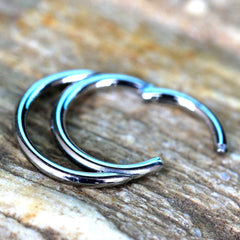 Stainless Steel Double Ring Seamless Clicker Ring - Impulse Piercings