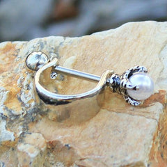 Stainless Steel Dragon's Orb Cartilage Cuff Earring - Impulse Piercings