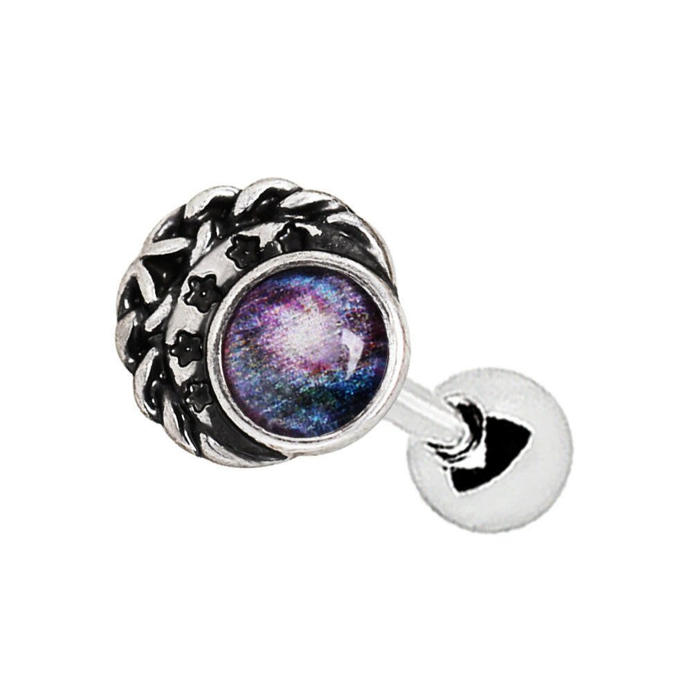 Stainless Steel Galaxy Charm Cartilage Earring.