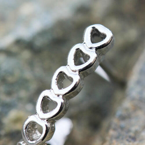 Stainless Steel Heart L Bend Half Nose Hoop - Impulse Piercings