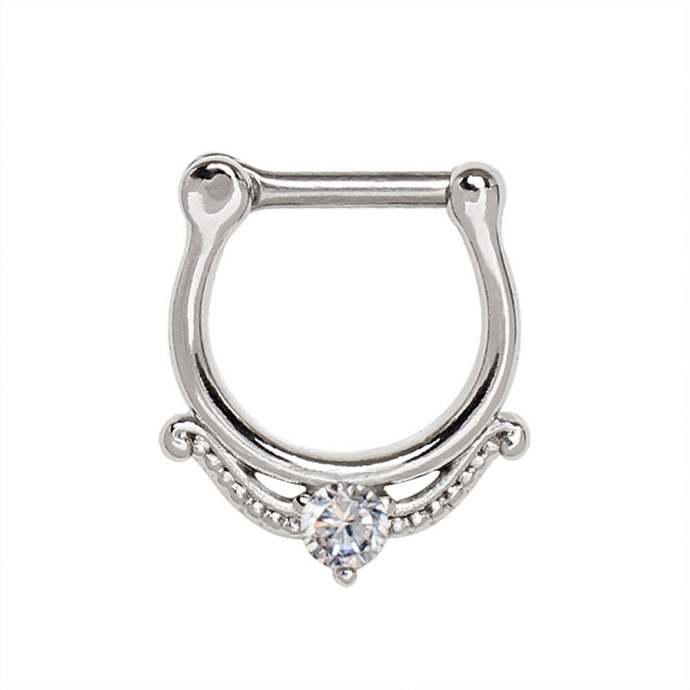 Stainless Steel Made For Royalty Royal Septum Clicker.