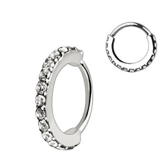 Stainless Steel Multi-Jeweled Annealed Seamless Ring.