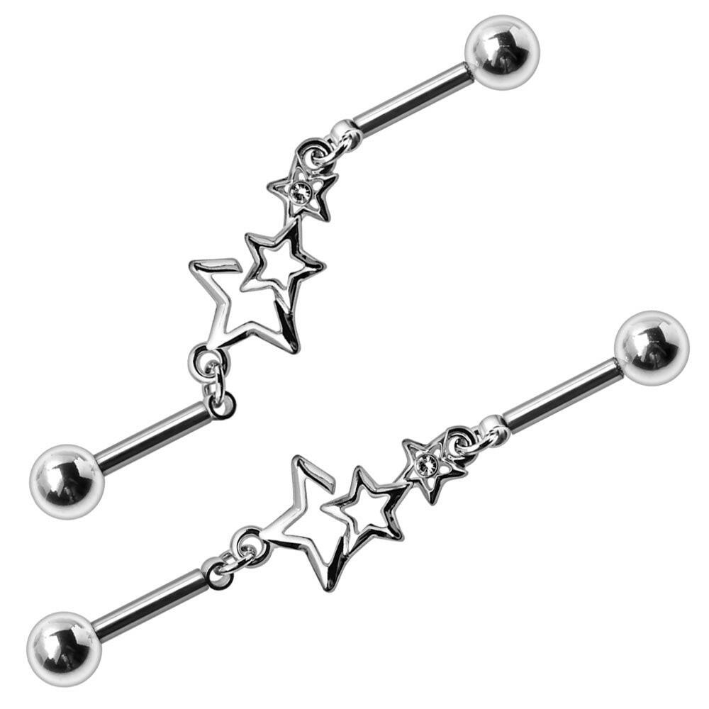 Stainless Steel Star Chain Industrial Barbell.