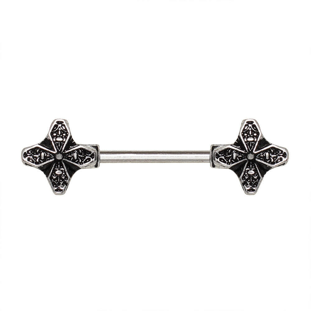 Stainless Steel Windmill Flower Nipple Bar.