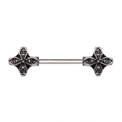 Stainless Steel Windmill Flower Nipple Bar.