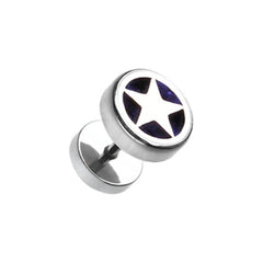 Star Marble Inlay Steel Fake Plug.