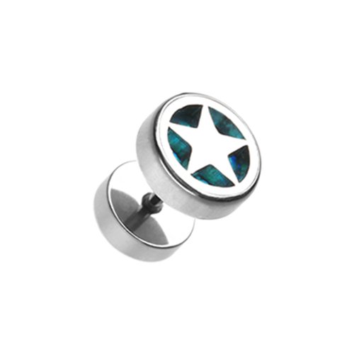 Star Marble Inlay Steel Fake Plug.