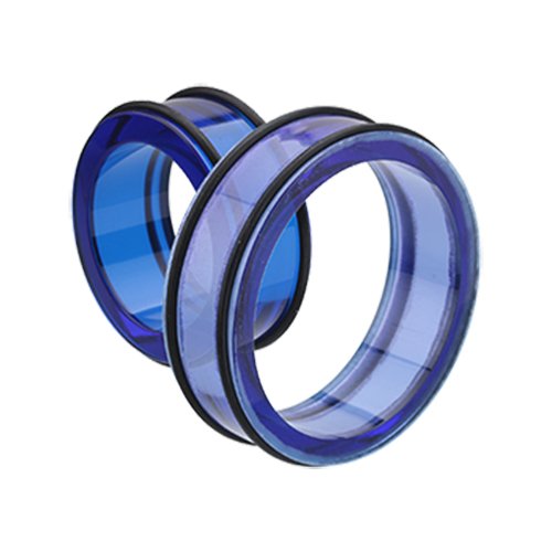 Supersize Basic Acrylic No Flare Ear Gauge Tunnel Plug.