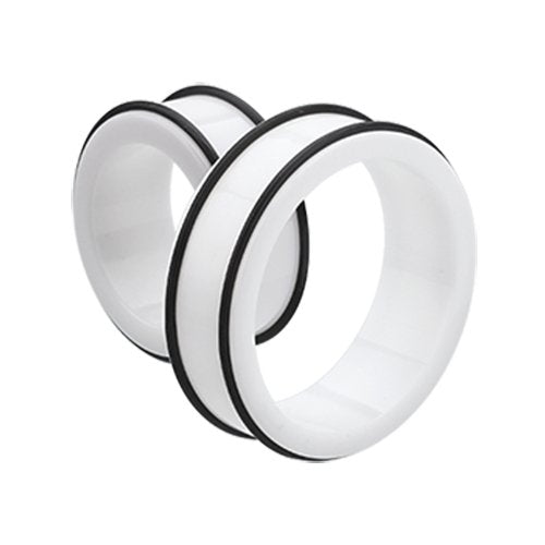 Supersize Basic Acrylic No Flare Ear Gauge Tunnel Plug.