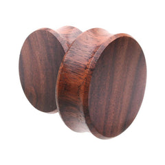 Supersize Sono Wood Double Flared Ear Gauge Plug.