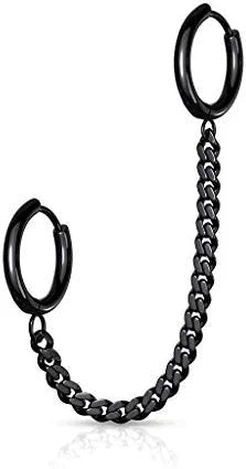 Surgical Steel Chain Linked Round Clicker Ear Hoops - Impulse Piercings