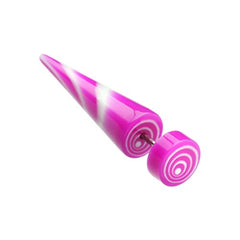 Swirl Circles Solid Acrylic Fake Taper.