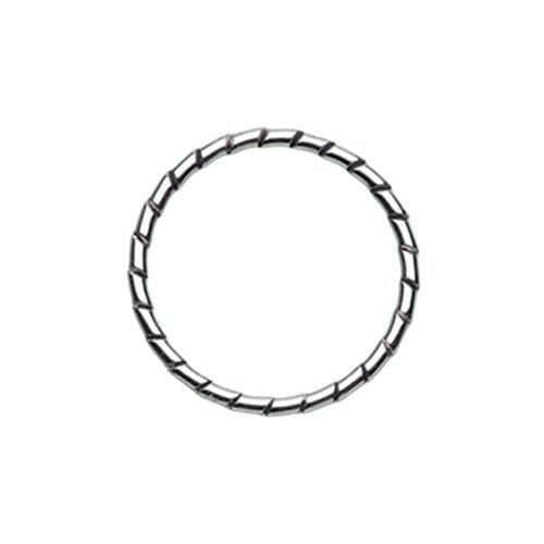 Textured Rope Steel Bendable Nose Hoop.