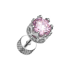 Tiara Crown Prong Sparkle Steel Fake Plug.