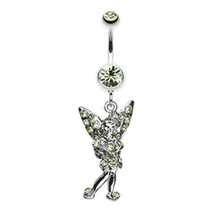 Tinker Bell Sparkle Belly Button Ring.