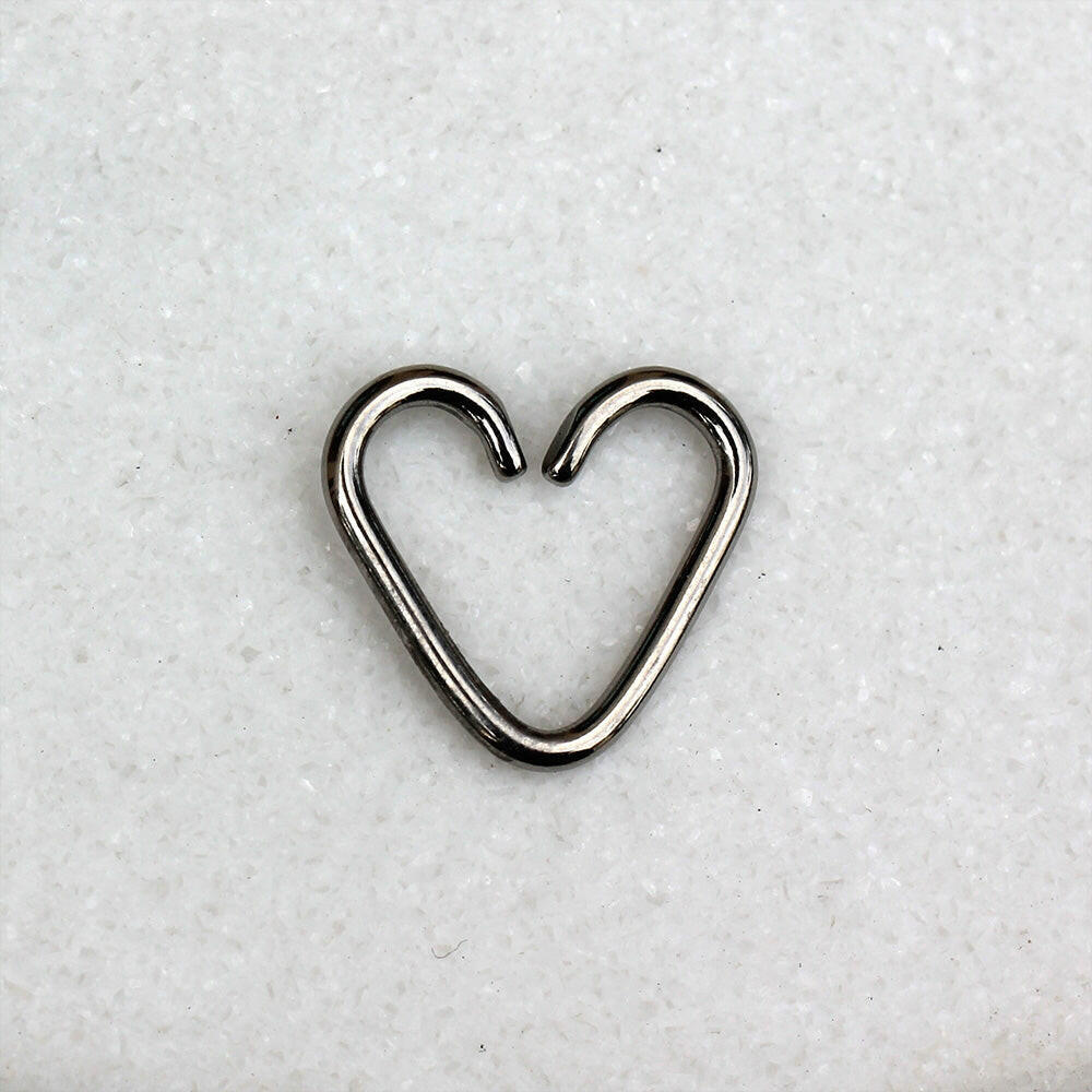 Titanium Heart Shaped Cartilage / Tragus Earring - Impulse Piercings