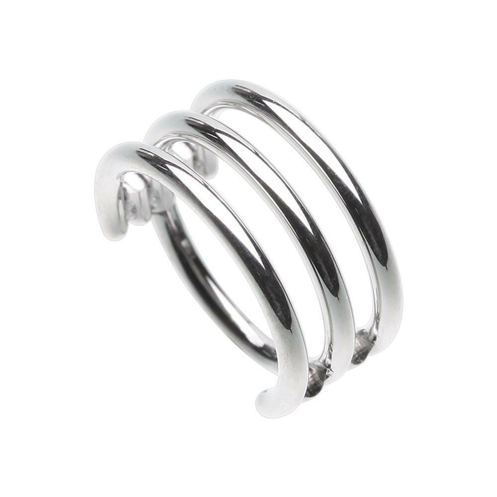 Triple Hoop Steel Seamless Hinged Clicker Ring.