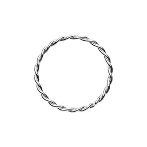 Twist Rope Steel Bendable Nose Hoop.