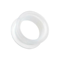 Ultra Thin Flexible Silicone Ear Skin Double Flared Tunnel Plug.