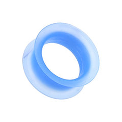 Ultra Thin Flexible Silicone Ear Skin Double Flared Tunnel Plug.