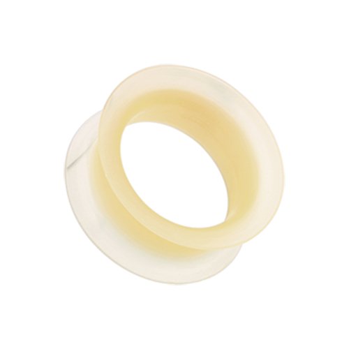 Ultra Thin Flexible Silicone Ear Skin Double Flared Tunnel Plug.