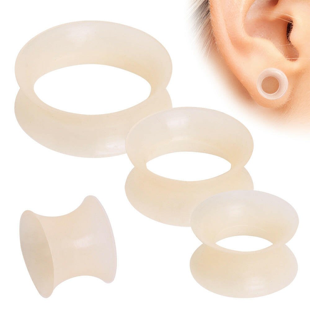 Ultra Thin Silicone Earskin Flesh Tone Plug.