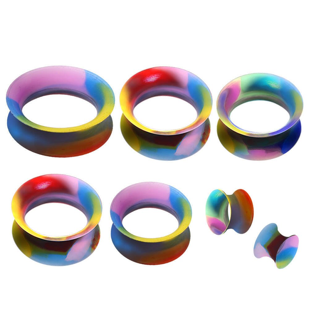 Ultra Thin Silicone Earskin Marble Plug