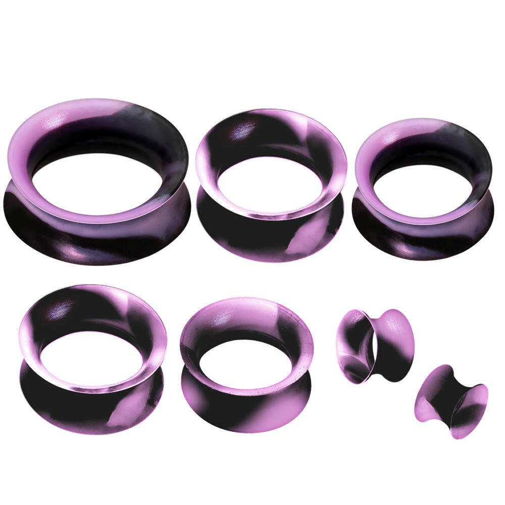 Ultra Thin Silicone Earskin Marble Plug