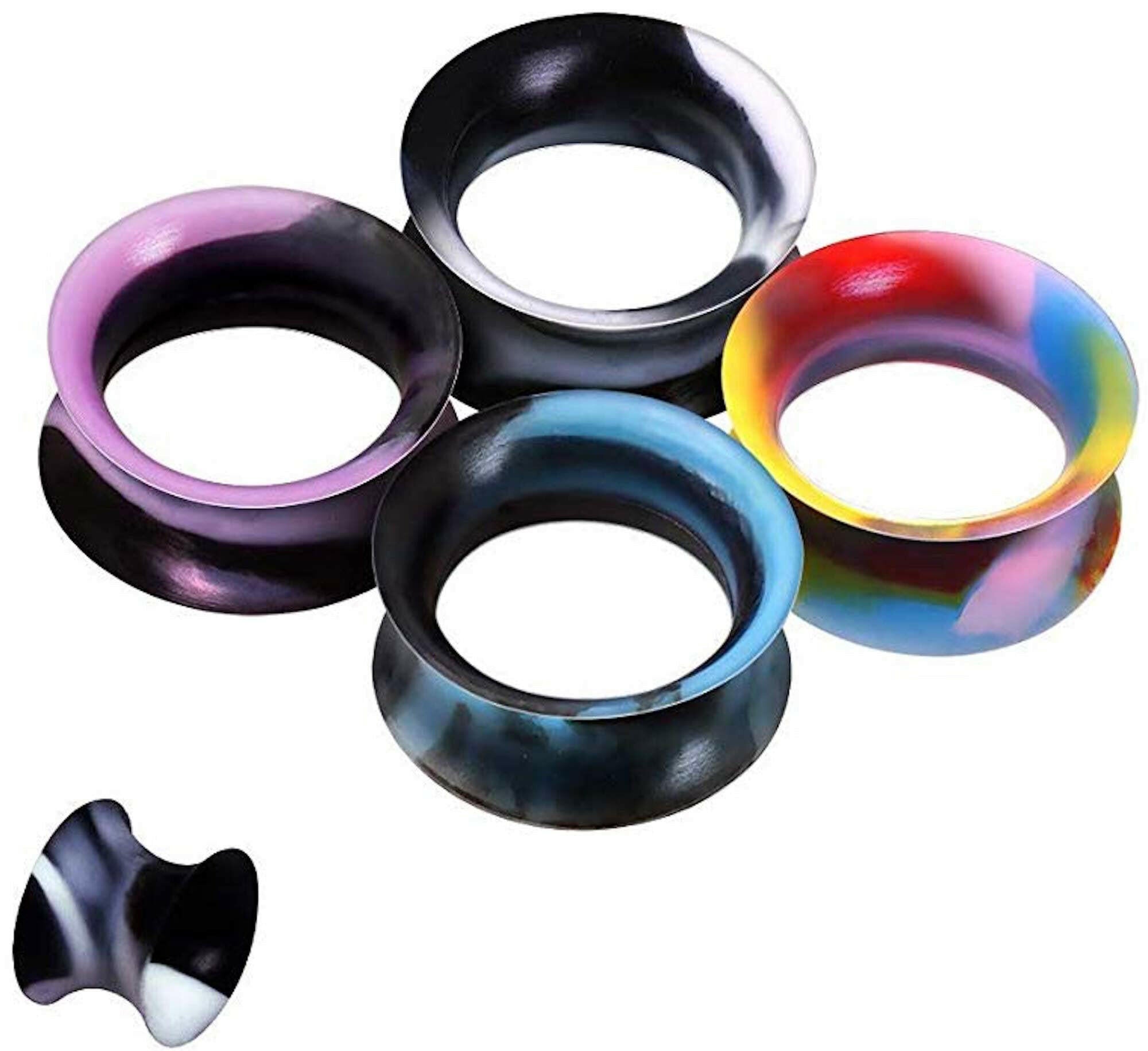 Ultra Thin Silicone Earskin Marble Plug.