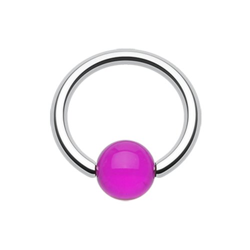 UV Acrylic Ball Top Captive Bead Ring.