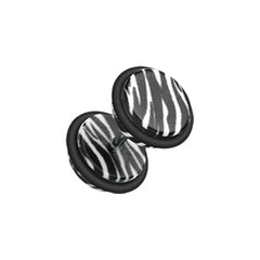 Zebra Print Acrylic Fake Plug.