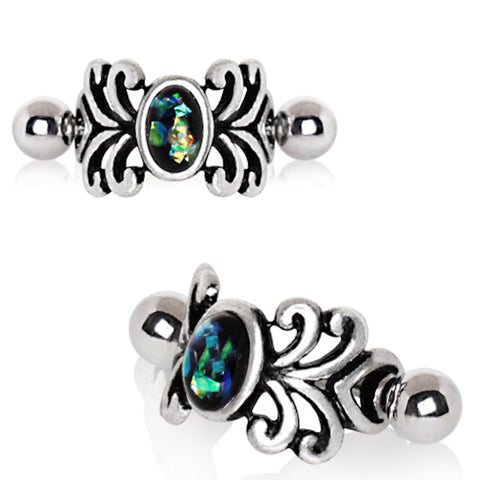 Stainless Steel Medieval Design Vine Cartilage Cuff Earring.